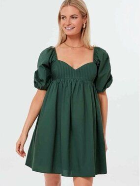 hyacinth house beaded bows bernadette mini dress HYACINTH HOUSE Beaded Bows Bernadette Mini Dress Black Short Sleeve Women's  M